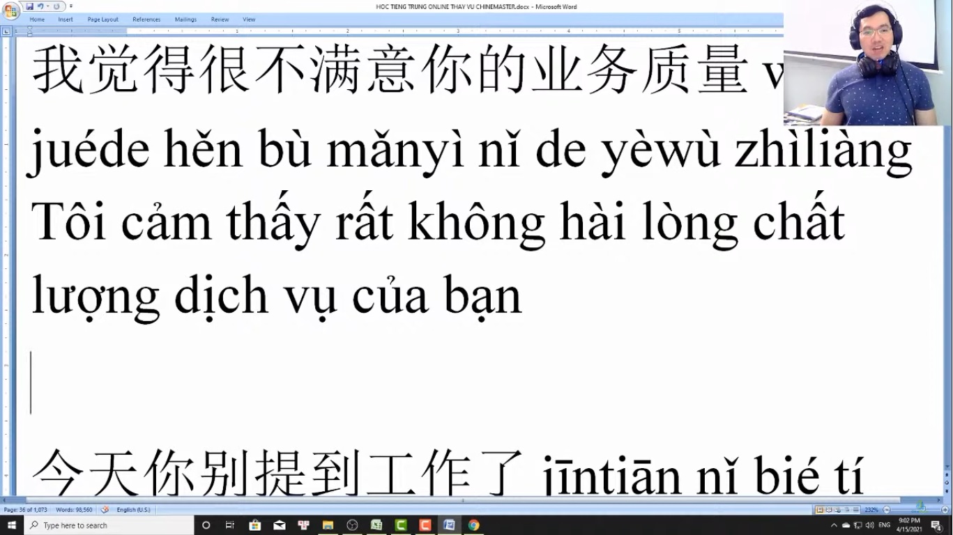 Luyện dịch tiếng Trung HSK 7 online bài 8