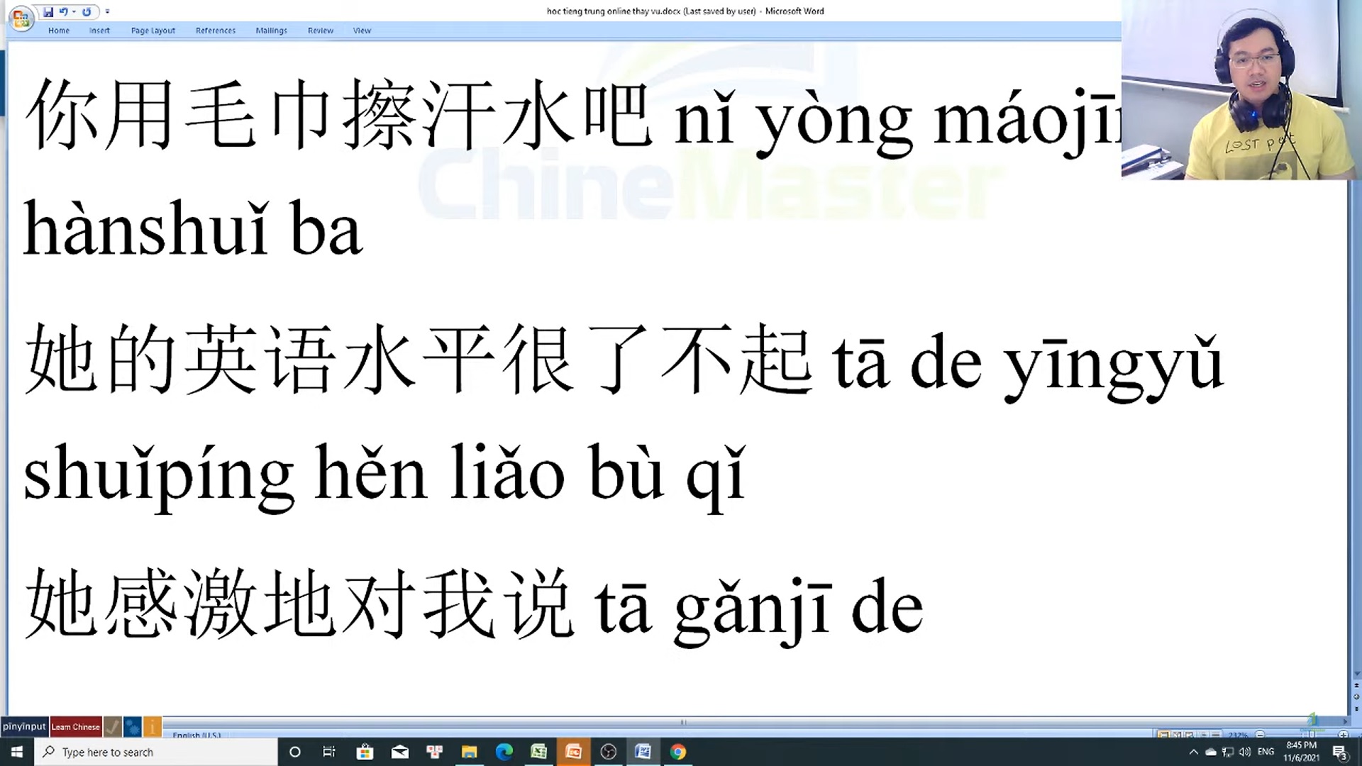 Học tiếng Trung online bài 2